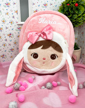 Încarcă imaginea în vizualizatorul Galerie, Rucsăcel personalizat Bunny Doll with Bow 26cm
