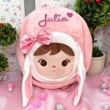 Încarcă imaginea în vizualizatorul Galerie, Rucsăcel personalizat Bunny Doll with Bow 26cm
